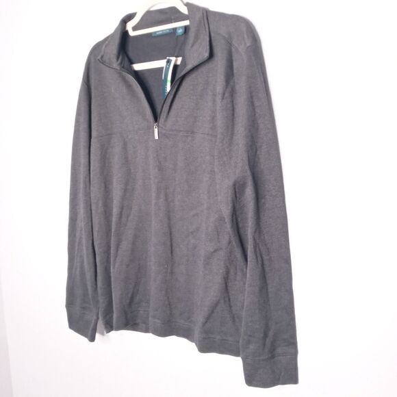 Perry Ellis gray pullover size large - Picture 2 of 6
